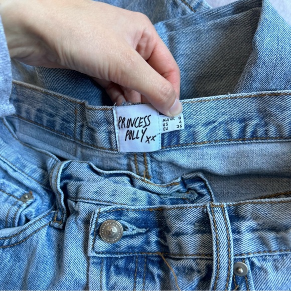 Princess Polly Holly Asymmetrical Jeans - Picture 6 of 7